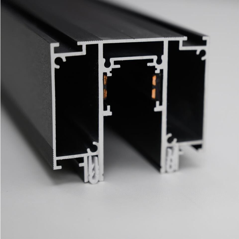 Фото №5  NOVOTECH 135129 NT21 122 черный Шинопровод для монтажа в натяжной потолок 2м 48V FLUM