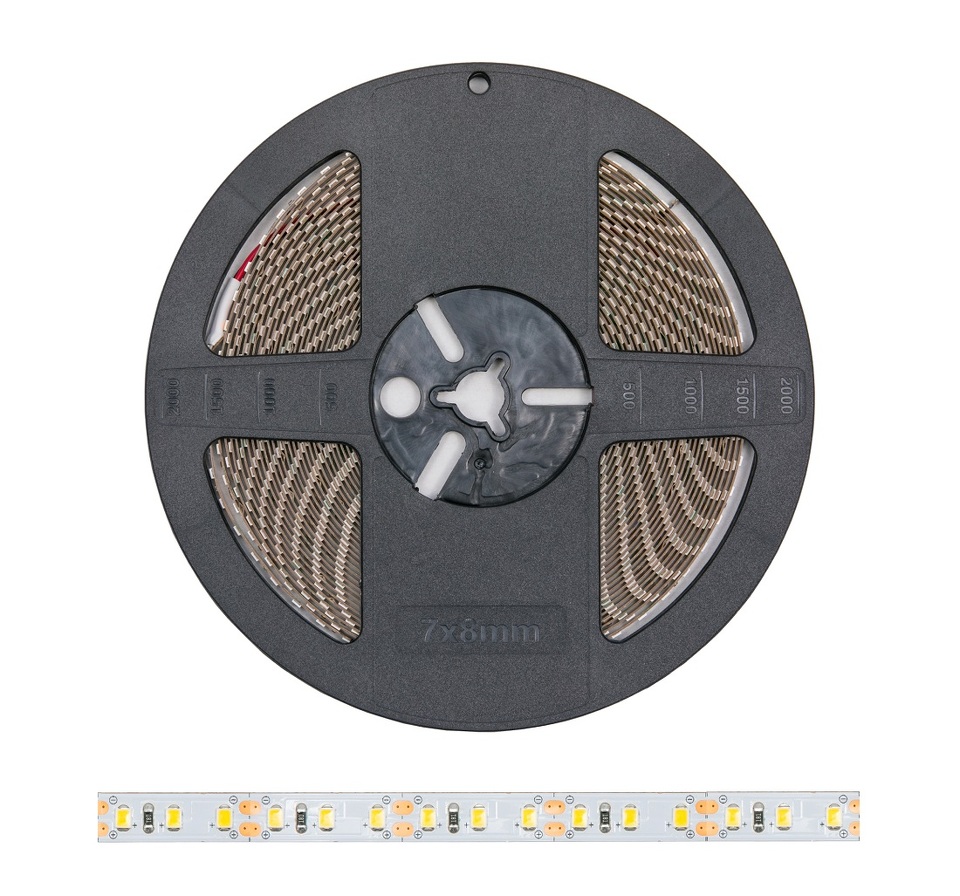 Фото №1  Светодиодная лента DLIGHT, ширина 8 мм, длина 10000 мм, 120 led/м, 12 V, 9.6 W/м, дневной (4000K)