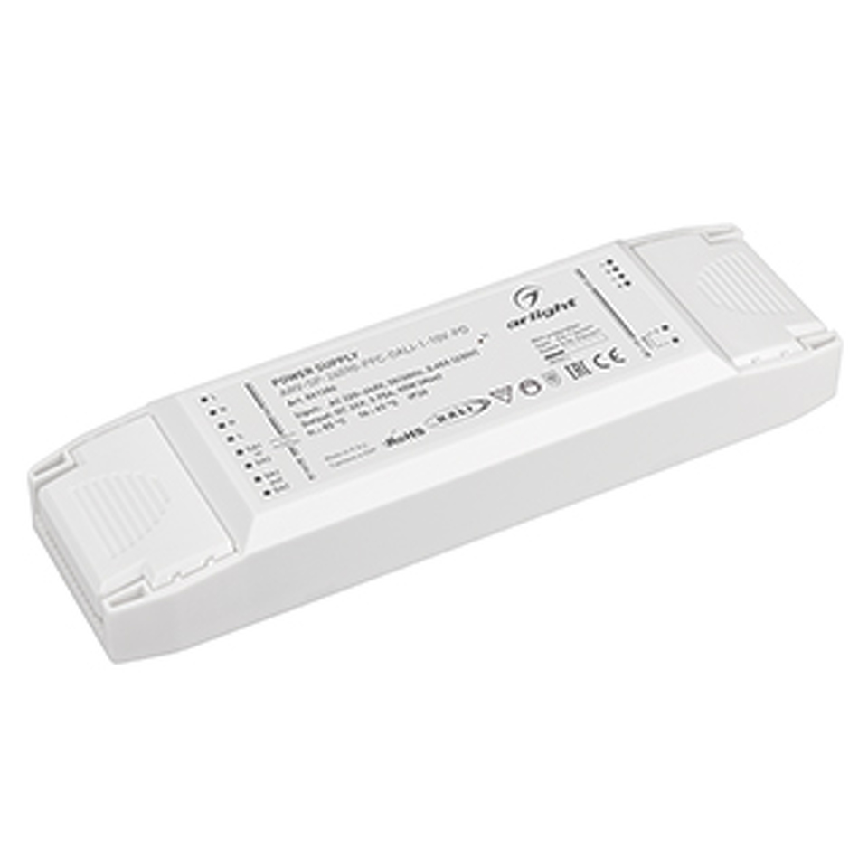 Фото №1  Arlight Блок питания ARV-SP-24090-PFC-DALI-1-10V-PD (24V, 3.75A, 90W) ( IP20 Пластик, 5 лет)