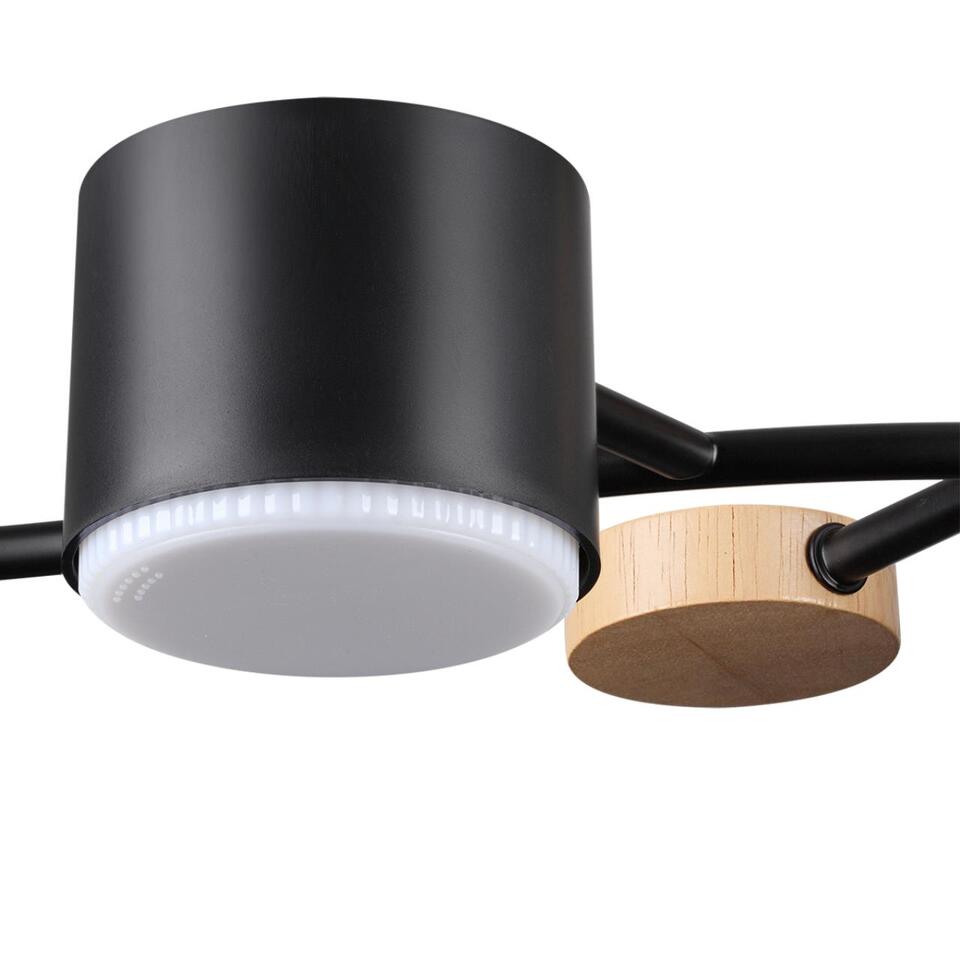 Фото №9  LUMION 8194/5C COMFI LN26 335 черный, металл/дерево/пластик Потолочный светильник LED GX53 5*9W 220V CRYPTO