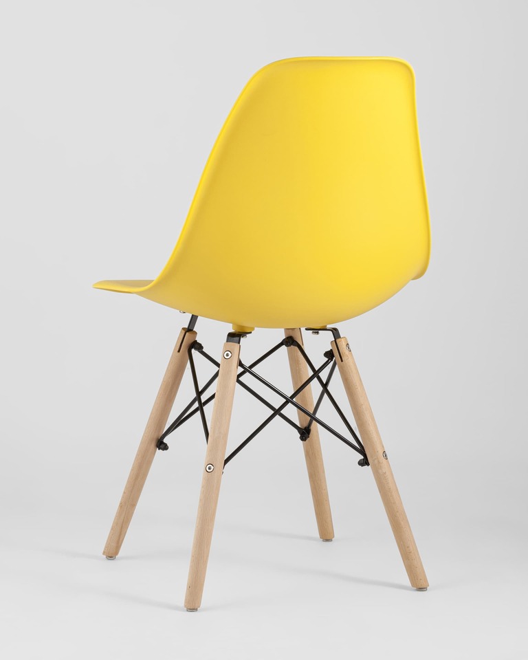 Фото №10  Стул Eames Style DSW желтый x4 (разборный каркас)