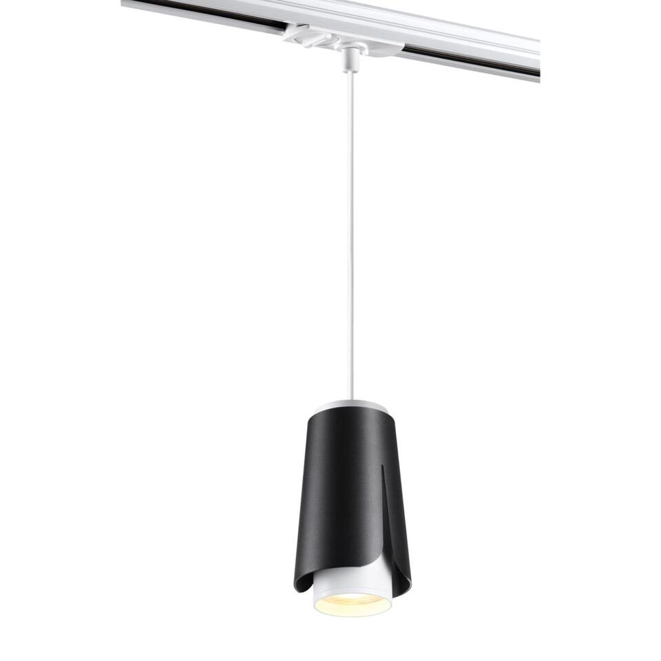 Фото №6  NOVOTECH 370834 PORT NT22 243 черный Светильник трековый однофазный трехжильный, провод 1м IP20 GU10 9W 220V TULIP