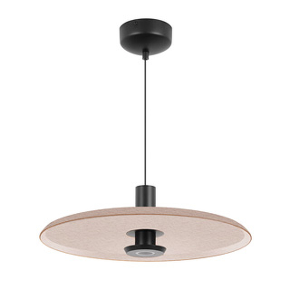 Фото №1  Подвесной светильник Arlight Светильник SP-KOTARO-R350-12W Warm3000 (BG-BG, 36 deg, 230V, TRIAC) ( IP20 Фетр, 3 года)