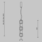Превью фото №7  Подвесной светильник Подвесной светильник Maytoni MOD381PL-L30B3K