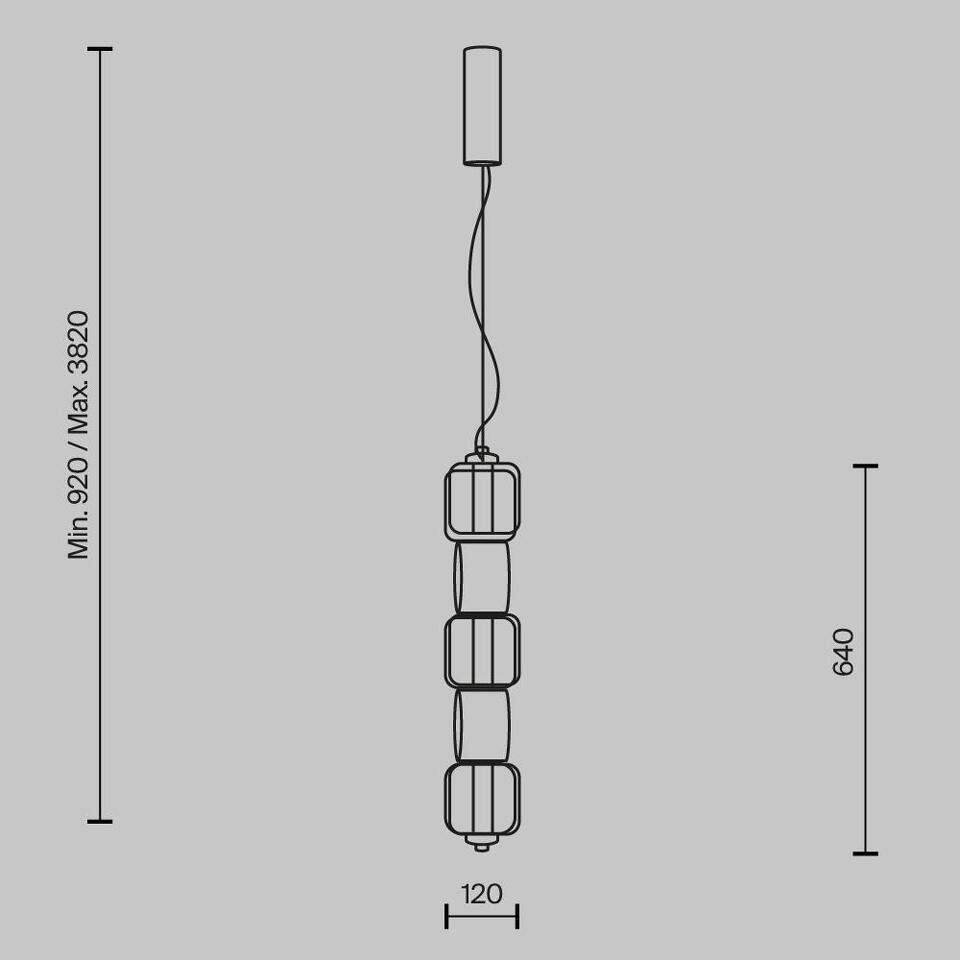 Фото №7  Подвесной светильник Подвесной светильник Maytoni MOD381PL-L30B3K