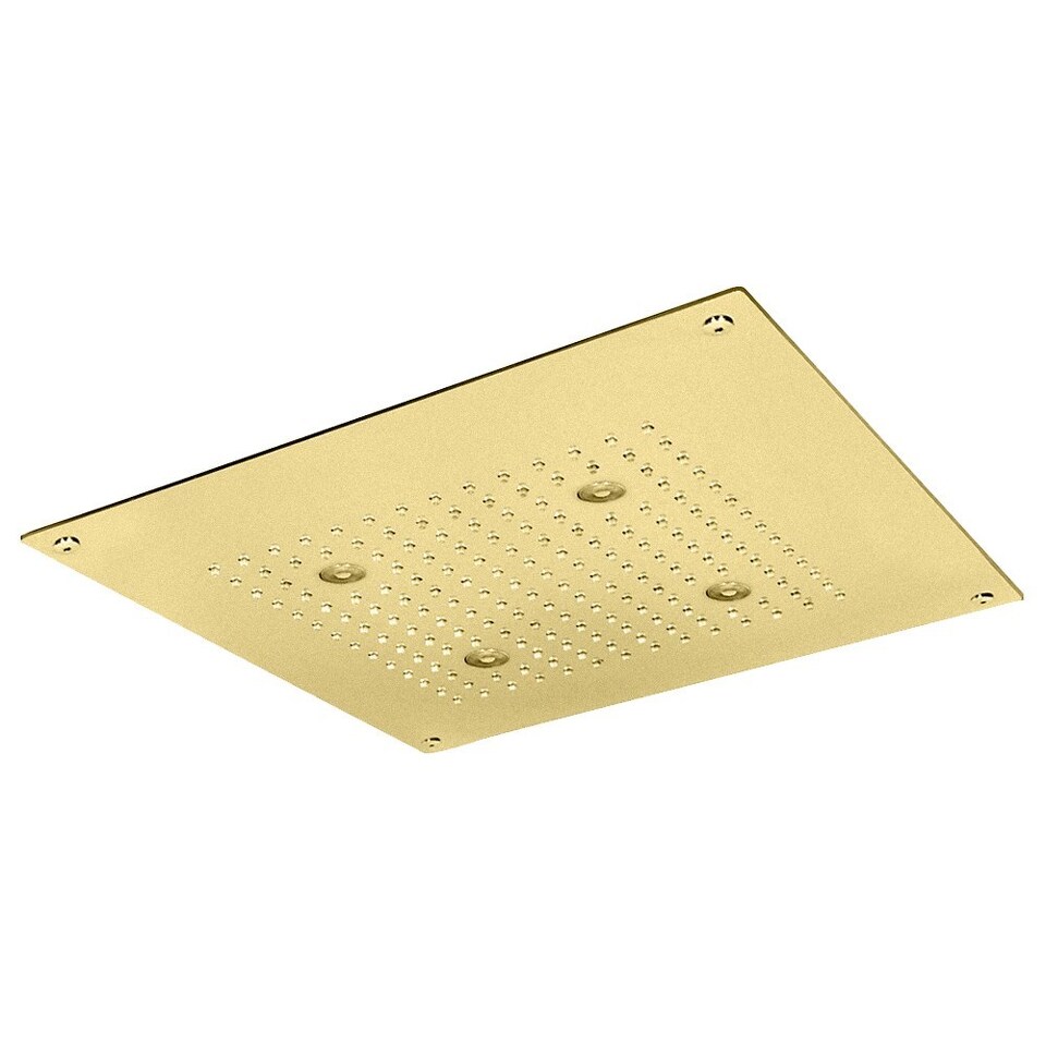 Фото №2  SF034AXX AQUAelite Techno верхний душ потолочного крепления с 2-мя режимами, 400x400 мм Золото шлифованное, PVD 61Q