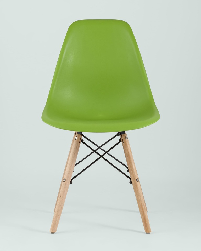Фото №10  Стул Eames Style DSW зеленый (разборный каркас)