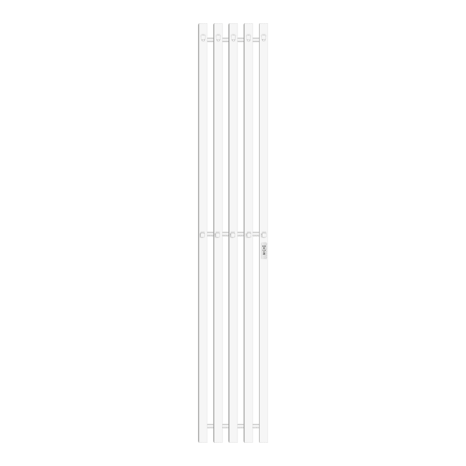 Фото №1  Полотенцесушитель Полотенцесушитель электрический Primoclima Sol Q C E White 150*24 5
