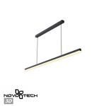 Превью фото №1  Подвесной светильник NOVOTECH 359712 LEDO NT25 000 черный Светильник подвесной диммир. со сменой цв.темпер. (пульт ДУ/прилож. Smart Life) IP20 LED 30W 220-240V 1800-4000К MONILE