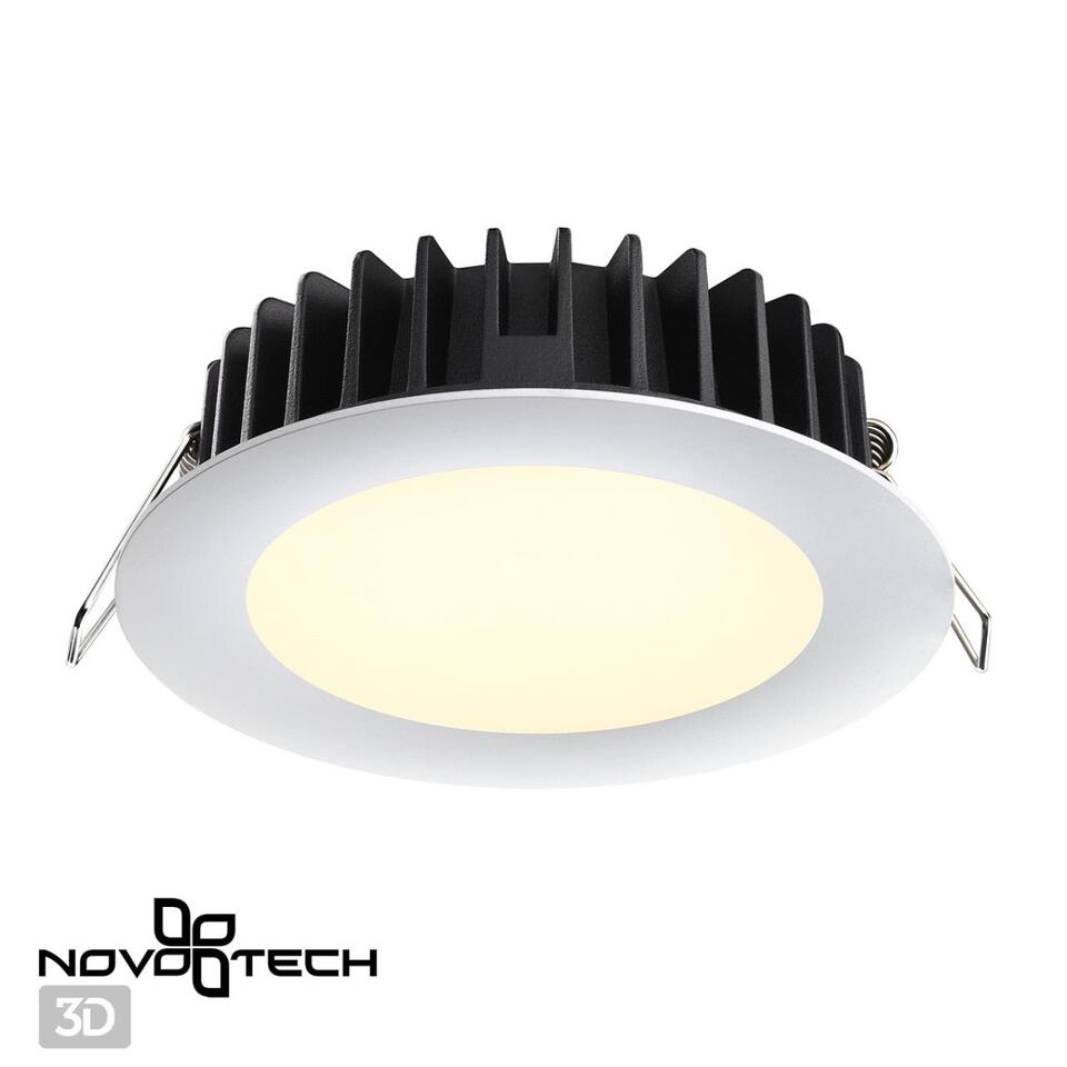 Фото №7  NOVOTECH 358952 SPOT NT22 444 белый Встраиваемый светодиодный светильник с переключателем цветовой температуры IP20 LED 3000К\4000К\6000К 15W 220V LANTE