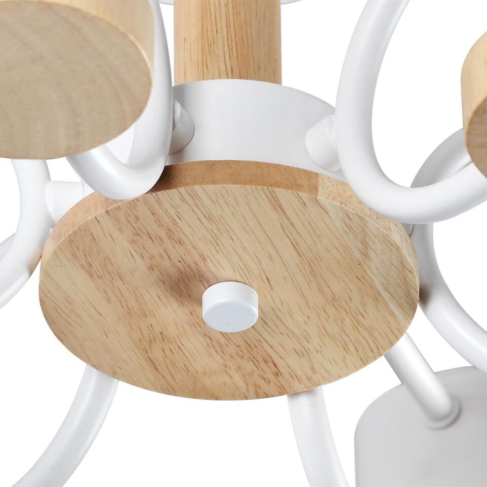 Фото №9  LUMION 8231/6C COMFI LN26 336 белый, металл/дерево/пластик Светильник потолочный LED GX53 6*9W 220V RONDO