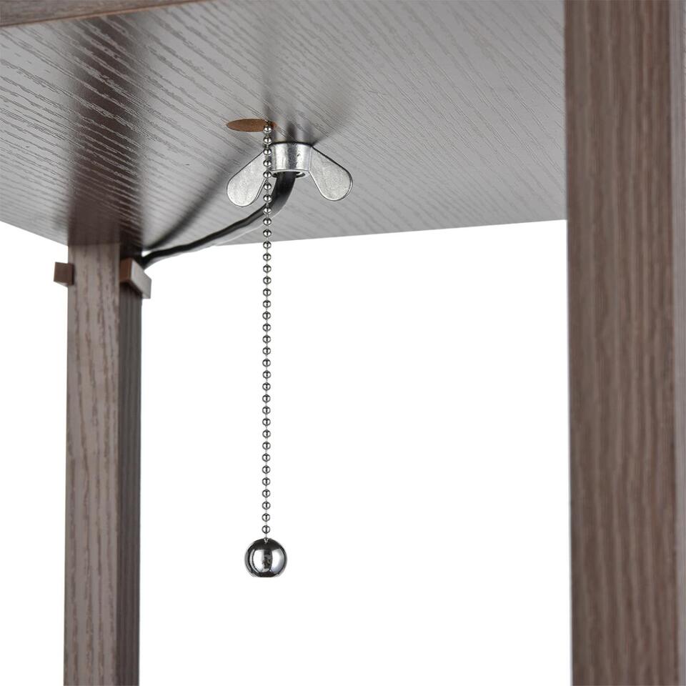 Фото №12  Торшер LUMION 8090/1F COMFI LN26 460 кофейный/белый, дерево/текстиль Торшер Е27 1*60W 220V PRACTIC