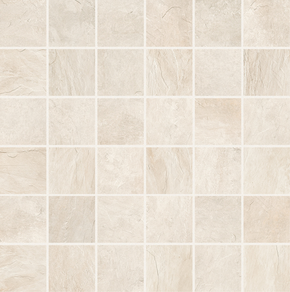 Фото №1  Мозаика REX Мозаика ARDOISE IVOIRE MOSAICO 5x5 GRIP 30x30