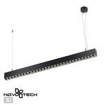 Превью фото №1  Подвесной светильник NOVOTECH 358876 OVER NT22 340 черный Светильник накладной/подвесной светодиодный (длина подвесов 1,2м) IP20 LED 4000K 30W 220V ITER