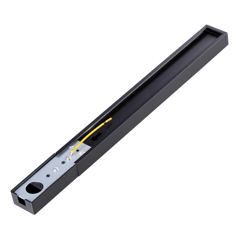 Фото №3  NOVOTECH 135136 PORT NT22 196 черный Шинопровод однофазный двухжильный (универсальный) с токопроводом и заглушкой, 1м IP20 220V