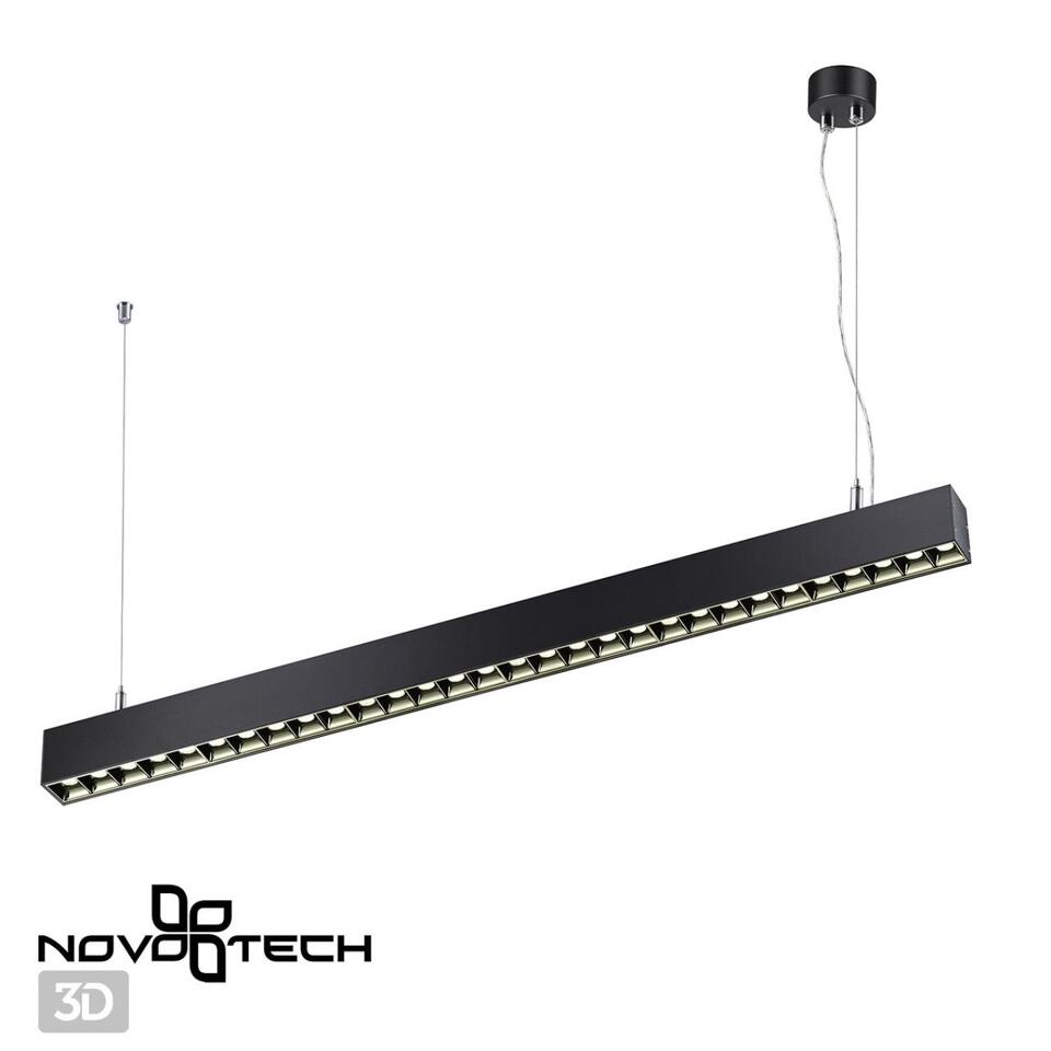 Фото №6  Подвесной светильник NOVOTECH 358876 OVER NT22 340 черный Светильник накладной/подвесной светодиодный (длина подвесов 1,2м) IP20 LED 4000K 30W 220V ITER