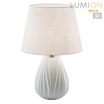 Превью фото №1  Настольная лампа LUMION 8121/1T COMFI LN26 477 белый, керамика/текстиль Настольная лампа E27 1*60W 220V SONA