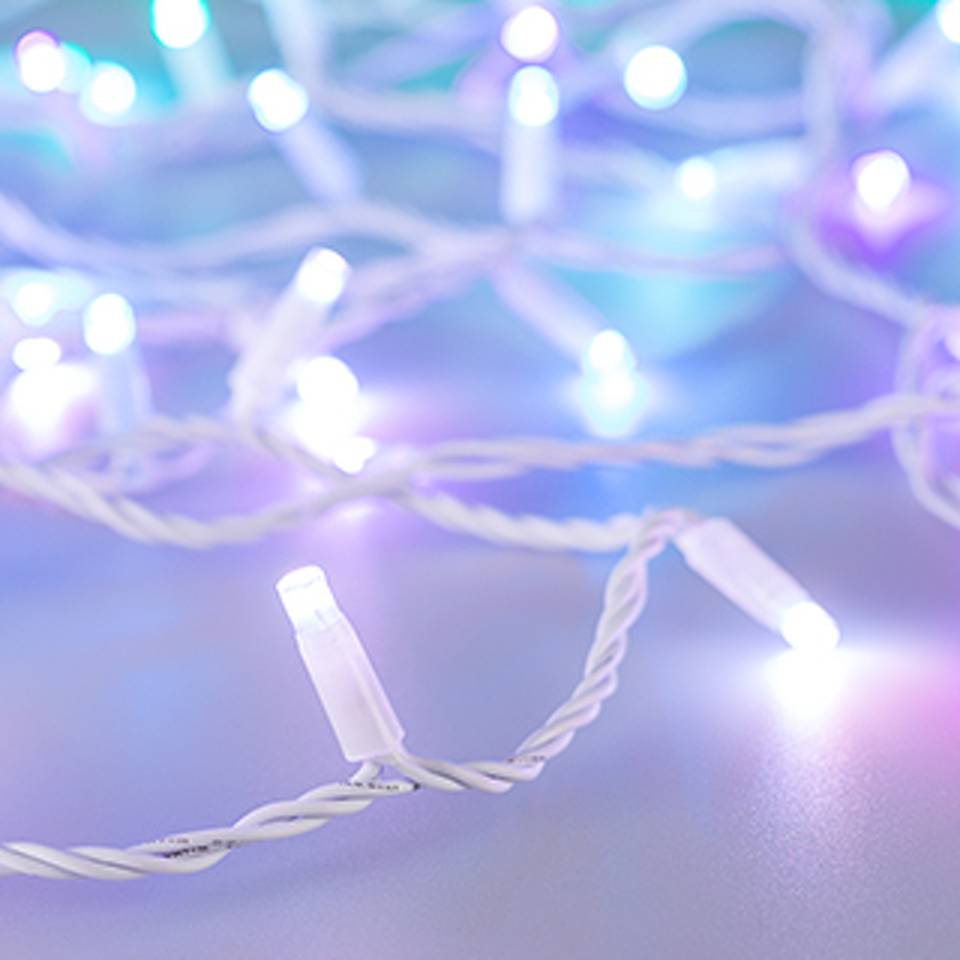 Фото №1  Ardecoled Светодиодная гирлянда ARD-STRING-CLASSIC-10000-WHITE-100LED-LIVE RGB-DMX (24V, 10W) ( IP65)
