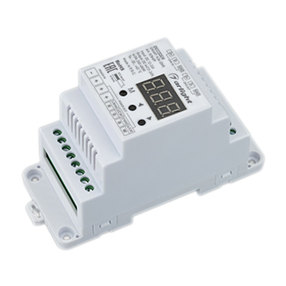 Фото №1  Arlight Декодер SMART-K36-DMX (12-24V, 4x5A, DIN) ( IP20 Пластик, 5 лет)