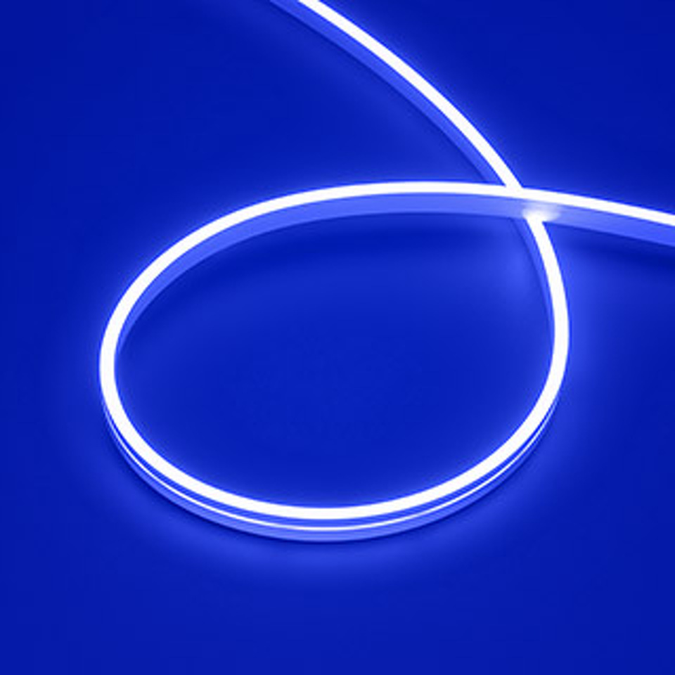 Фото №1  Arlight Лента герметичная MOONLIGHT-SIDE-A168-4x10mm 24V Blue (7.2 W/m, IP65, 5m, wire x2) ( Вывод прямой, 3 года)