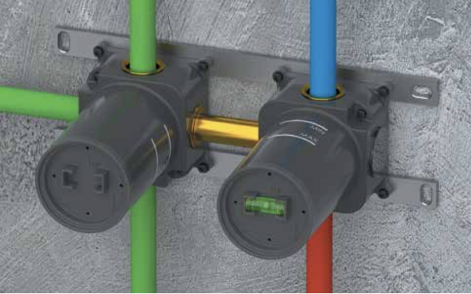 Фото №2  Скрытая часть горизонтальная на 3 выхода Remer WBOX93Z