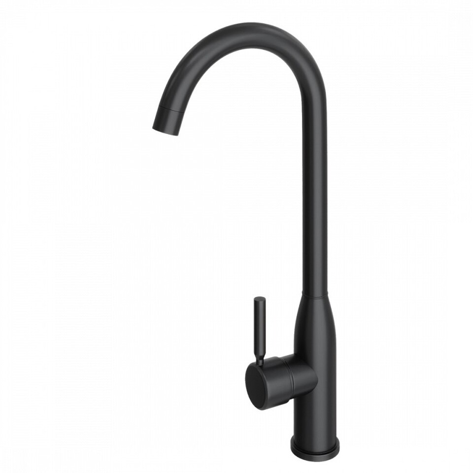 Фото №11  Watersense Смеситель для кухни Lina, черный матовый T10224