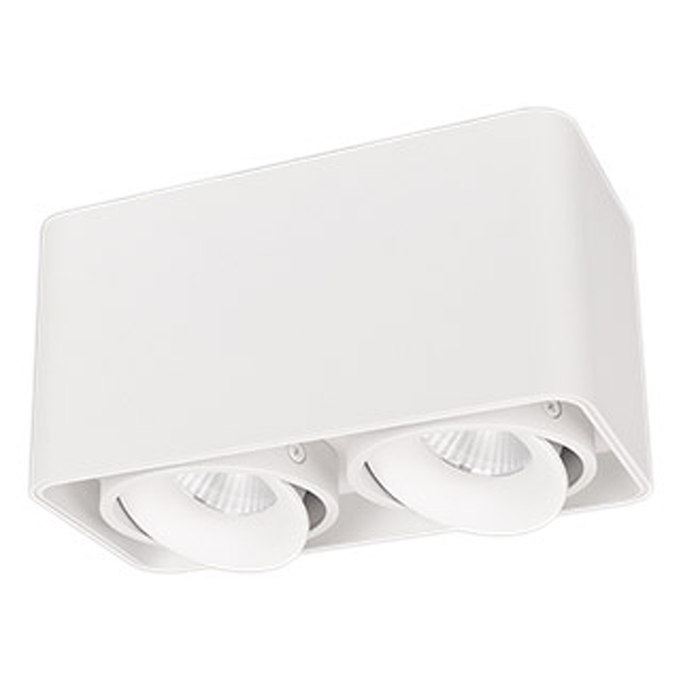 Фото №1  Arlight Светильник SP-CUBUS-S195x100-2x8W Day4000 (WH, 45 deg, 230V) ( IP20 Металл, 3 года)