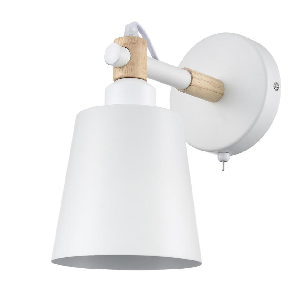 Фото №8  LUMION 8097/1W MODERNI LN26 342 белый/белый металл, дерево/металл Бра Е27 1*60W 220V ROSALINA