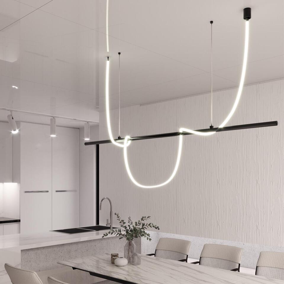Фото №7  Подвесной светильник NOVOTECH 359133 KONST NT23 068 черный Светильник светодиодный IP20 LED 4000K 38W 170-265V 3800Лм RAMO