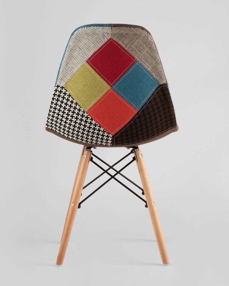 Фото №10  Стул Eames DSW пэчворк