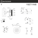 Превью фото №3  Термостатическая система для ванны скрытого монтажа WHITECROSS Y YSET11NIB (брашированный никель)