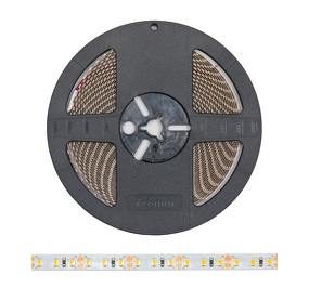Фото Светодиодная лента DLIGHT, ширина 8 мм, длина 10000 мм, 120 led/м, 12 V, 9.6 W/м, теплый (3000K)