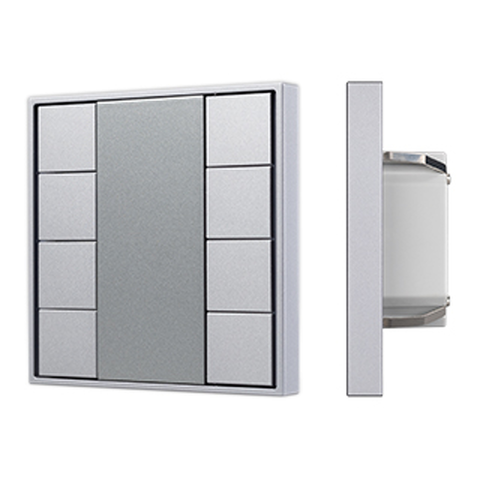Фото №1  IARL INTELLIGENT ARLIGHT Панель KNX-223-8-GREY (BUS) ( IP20 Металл, 3 года)