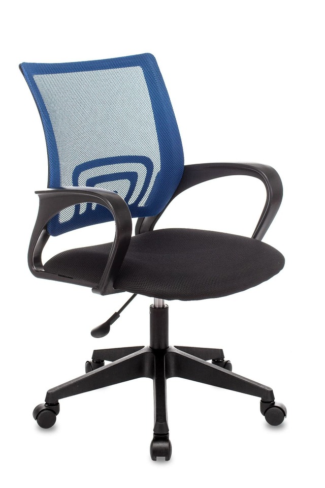Фото №6  Кресло Кресло офисное TopChairs ST-Basic сетка/ткань синий