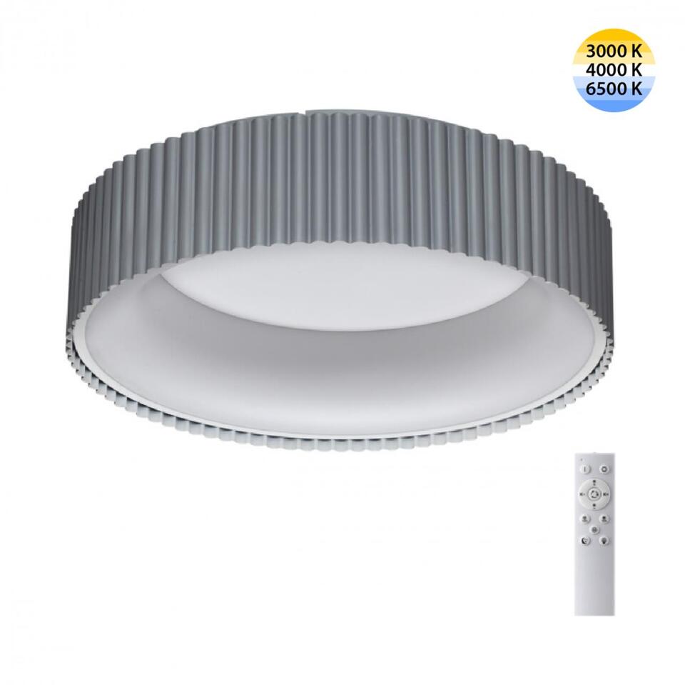 Фото №8  SONEX 7713/56L AVRA LED SN 574 Светильник металл/акрил/белый/серый LED 56Вт 3000-6500К D460 IP20 пульт ДУ SHARMEL