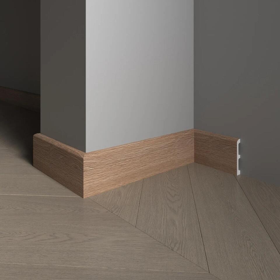 Фото №5  Плинтус Decor-dizayn 706-90SH/Плинтус (80х13x2400мм)/20, шт