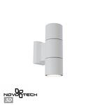 Превью фото №1  NOVOTECH 370987 STREET NT25 000 белый Светильник ландшафтный IP65 GU10 2*50W 100-240V LANDSCAPE
