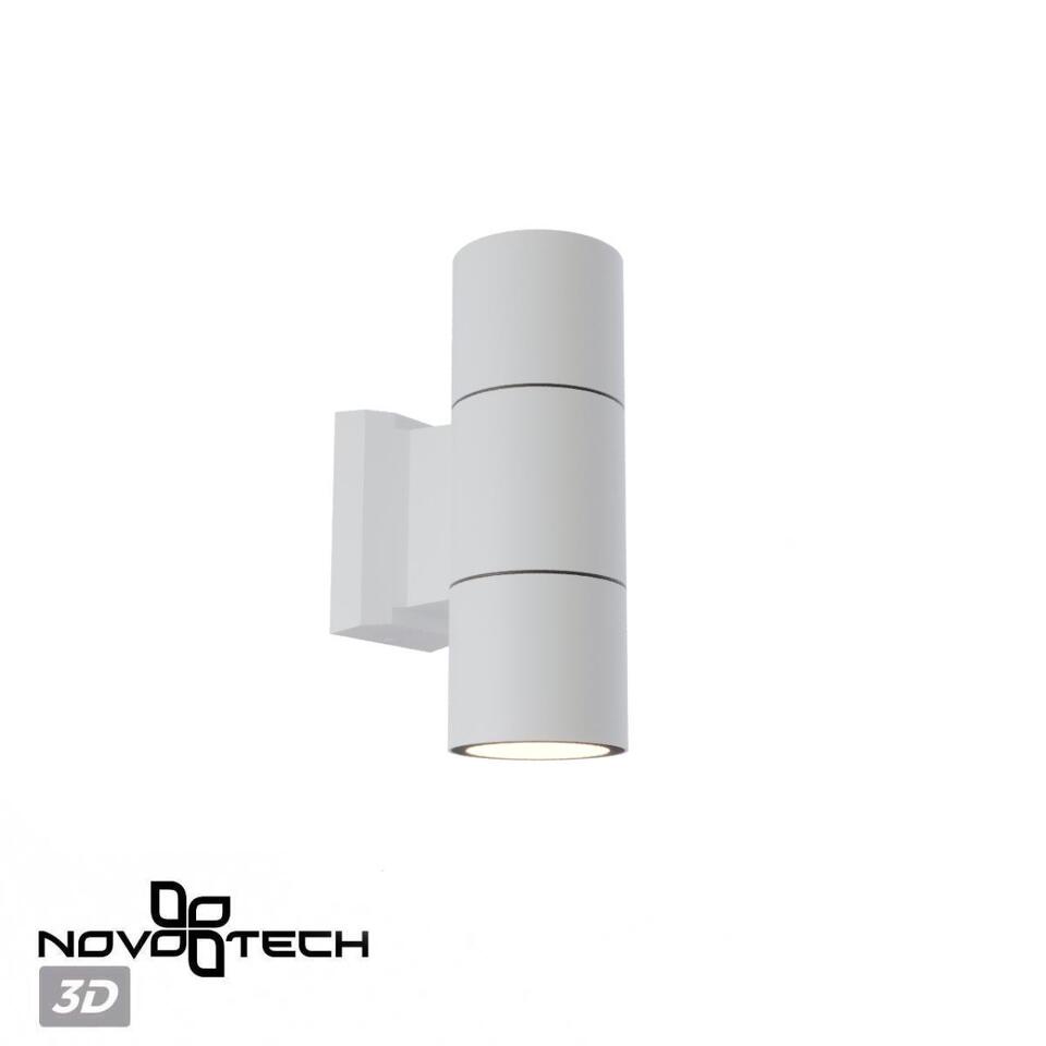 Фото №5  NOVOTECH 370987 STREET NT25 000 белый Светильник ландшафтный IP65 GU10 2*50W 100-240V LANDSCAPE