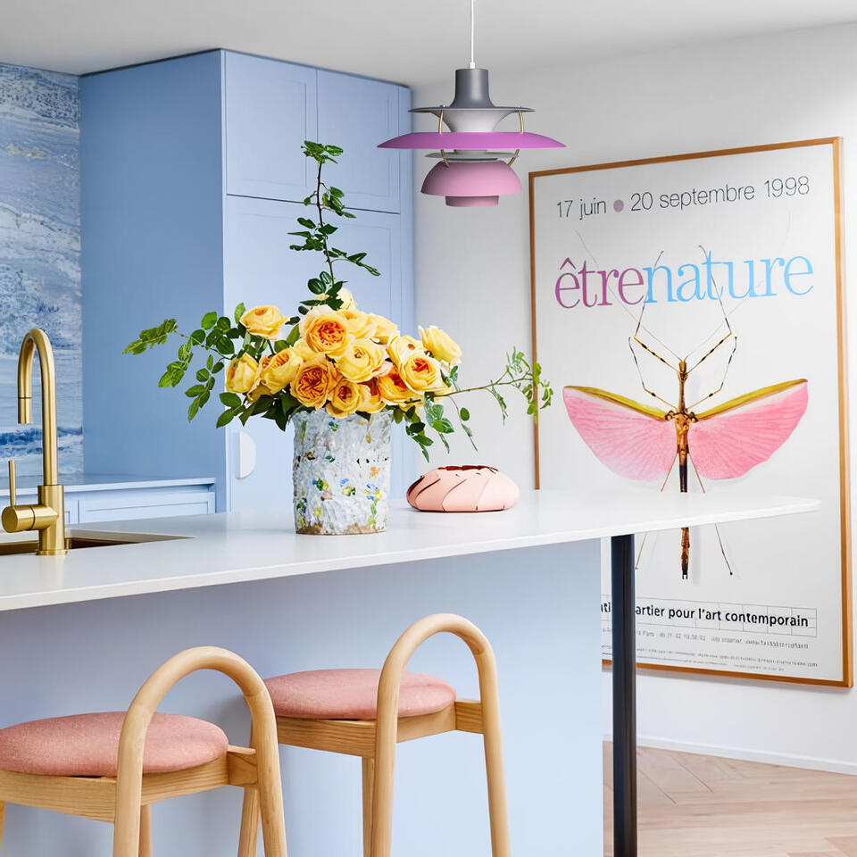 Фото №8  Подвесной светильник 10113 Pink Подвесной светильник LOFT IT Floret-