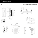 Превью фото №3  Термостатическая система для ванны скрытого монтажа WHITECROSS Y YSET11TOPNIB (брашированный никель)