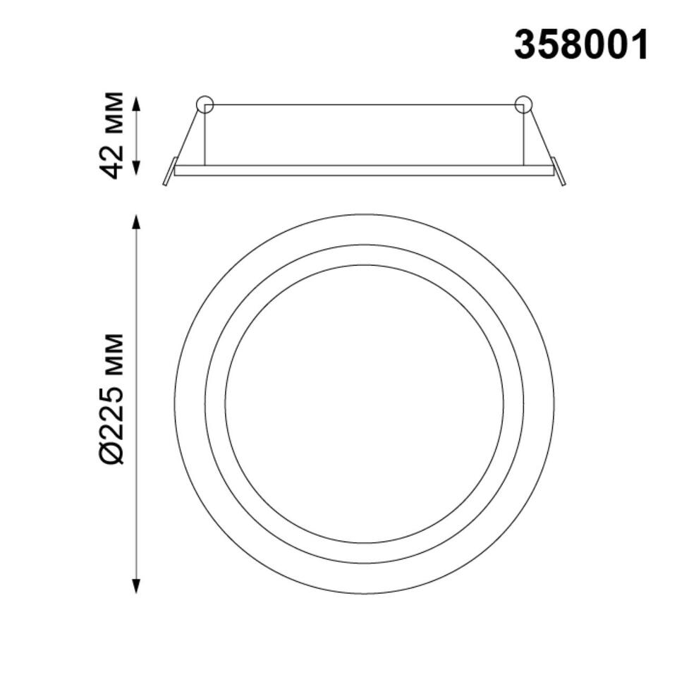 Фото №2  NOVOTECH 358001 SPOT NT19 460 белый Встраиваемый поворотный светильник IP20 LED 3000К 30W 85-265V STERN