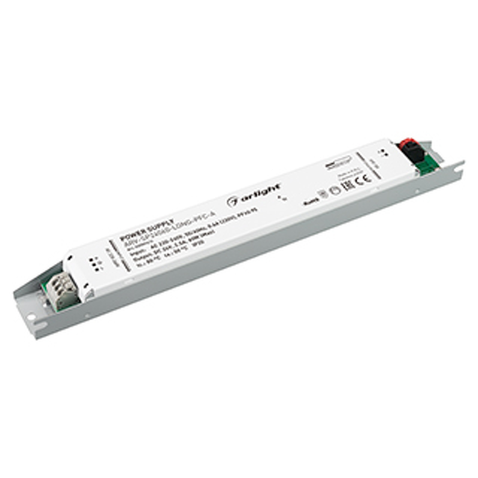 Фото №1  Arlight Блок питания ARV-SP24060-LONG-PFC-A (24V, 2.5A, 60W) ( IP20 Металл, 5 лет)