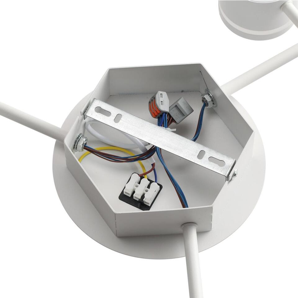 Фото №9  Люстра LUMION 8235/9C COMFI LN26 242 белый металл Люстра потолочная LED GX53 9*12W 220V GARETA