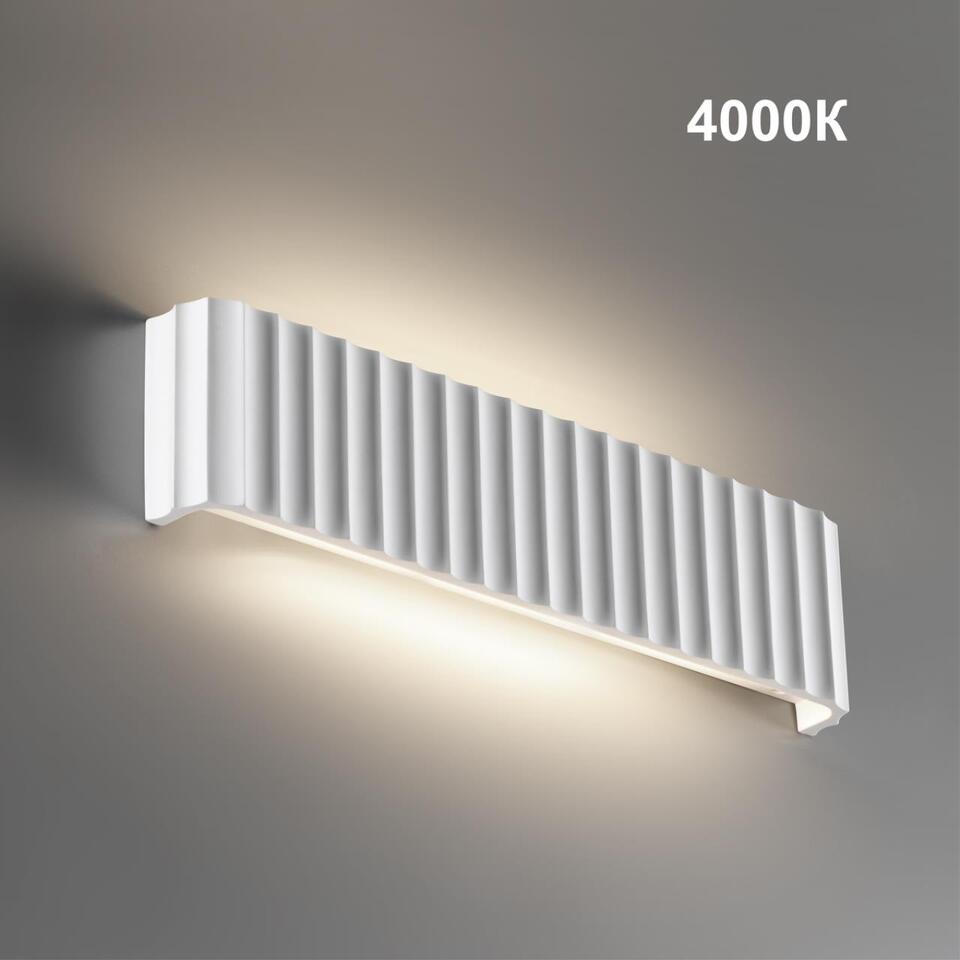 Фото №10  NOVOTECH 359402 OVER NT24 608 белый гипс Светильник настенный с переключателем цв.температуры IP20 LED 12W 200V 3000/4000/6000K YESO