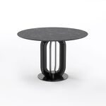 Превью фото №1  Top concept Стол круглый Кастро 100, керамика матовая, черная