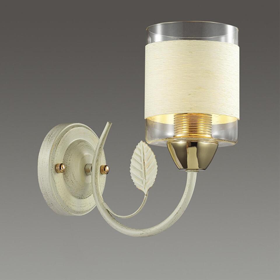 Фото №5  LUMION 3029/1WY УЦЕНКА(НЕВОЗВРАТНЫЙ ТОВАР) COMFI LN16 000 золото, белый с золотой патиной Бра E27 60W 220V FILLA