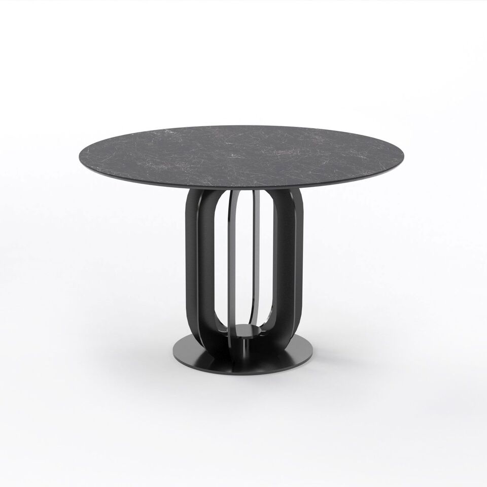Фото №3  Top concept Стол круглый Кастро 100, керамика матовая, черная