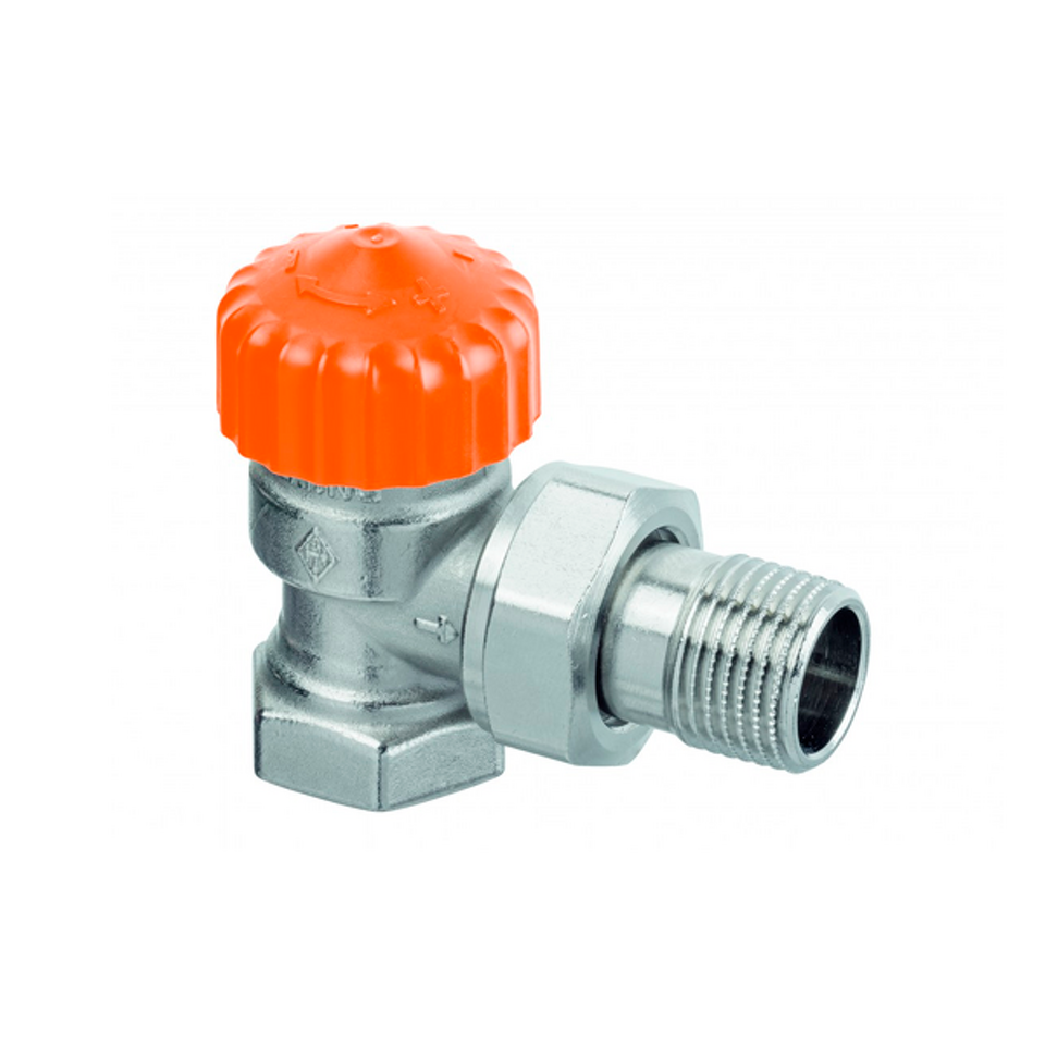 Фото №1  Термостатический клапан Heimeier Eclipse F, DN20(3/4") с автоматич ограничителем расхода, угловой