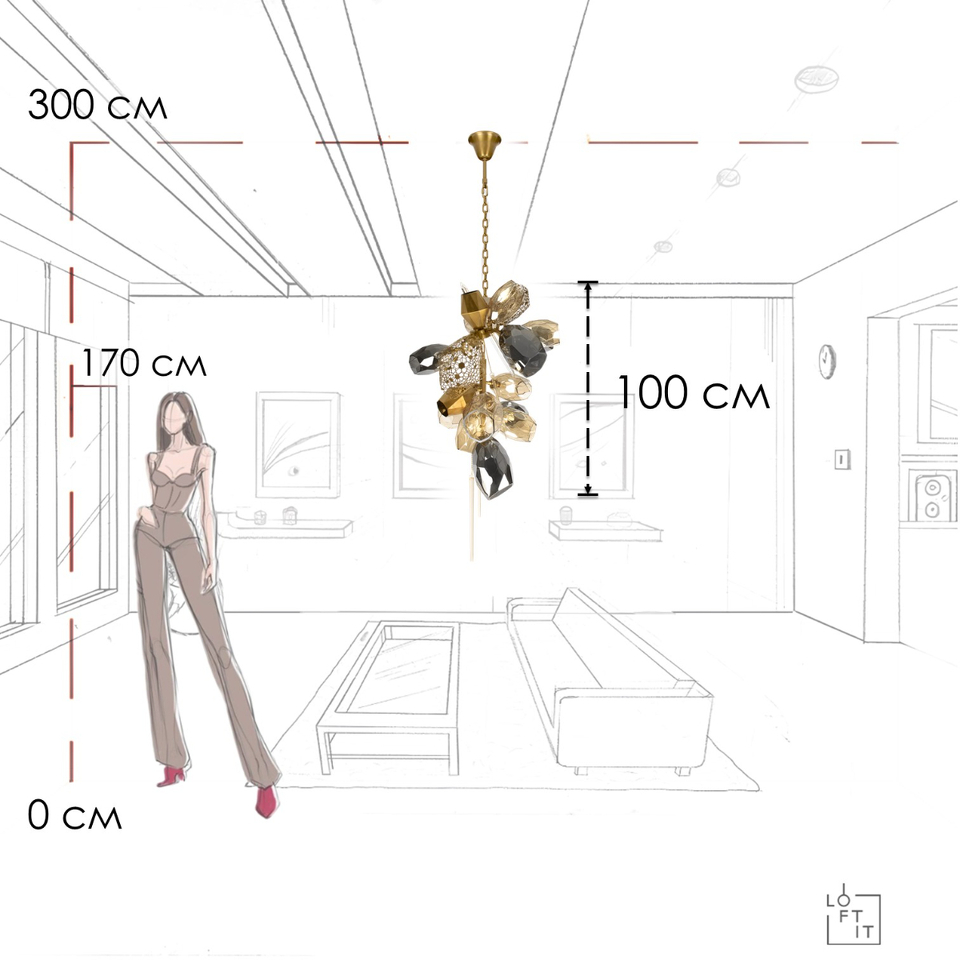 Фото №10  Люстра 10401/600M Подвесная люстра LOFT IT Britannica