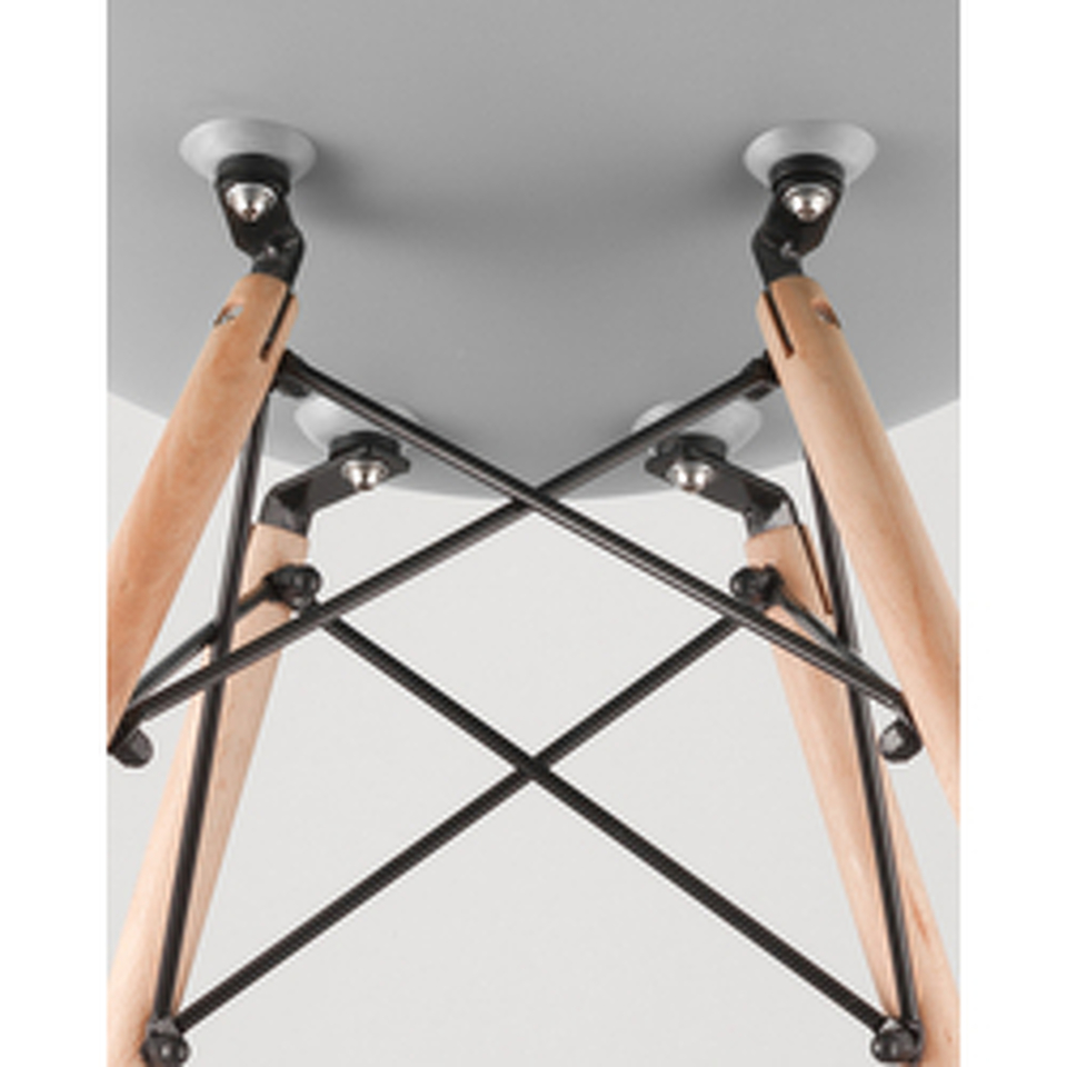 Фото №10  Стул Eames Style DSW оранжевый (разборный каркас)